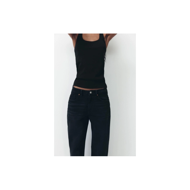 ДЖИНСЫ TRF WIDE LEG FULL LENGTH СО СРЕДНЕЙ ПОСАДКОЙ