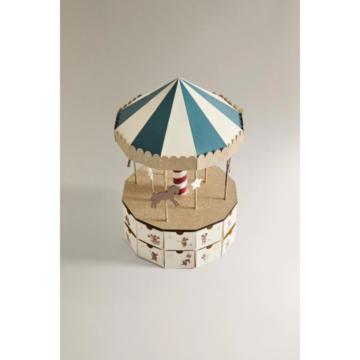 Адвент-календарь карусель на рождество