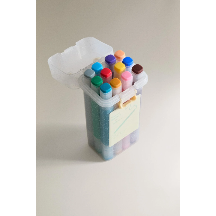CHILDREN'S GLITTER MARKERS (PACK OF 12)