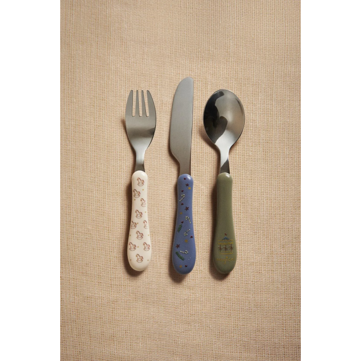 Детский набор столовых приборов для рождества