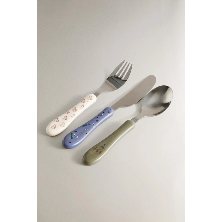 Детский набор столовых приборов для рождества