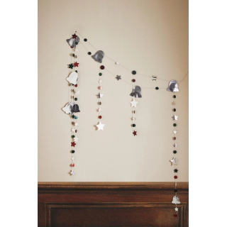 Металлическая бумажная рождественская гирлянда