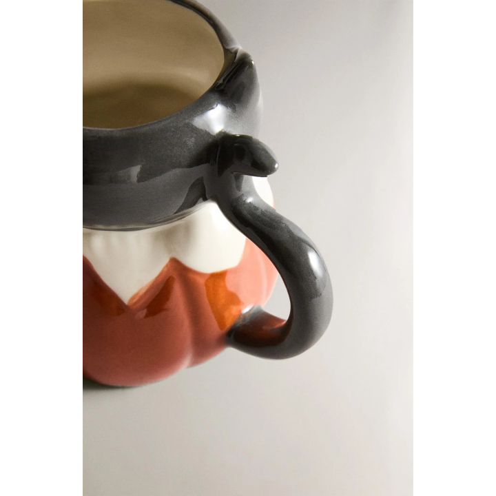 CHILDREN'S CERAMIC HALLOWEEN CAT MUG