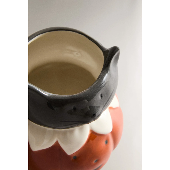 CHILDREN'S CERAMIC HALLOWEEN CAT MUG