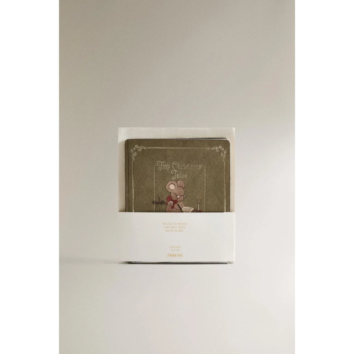 CHILDREN'S CHRISTMAS ANIMAL CARD SET (SET OF 2)