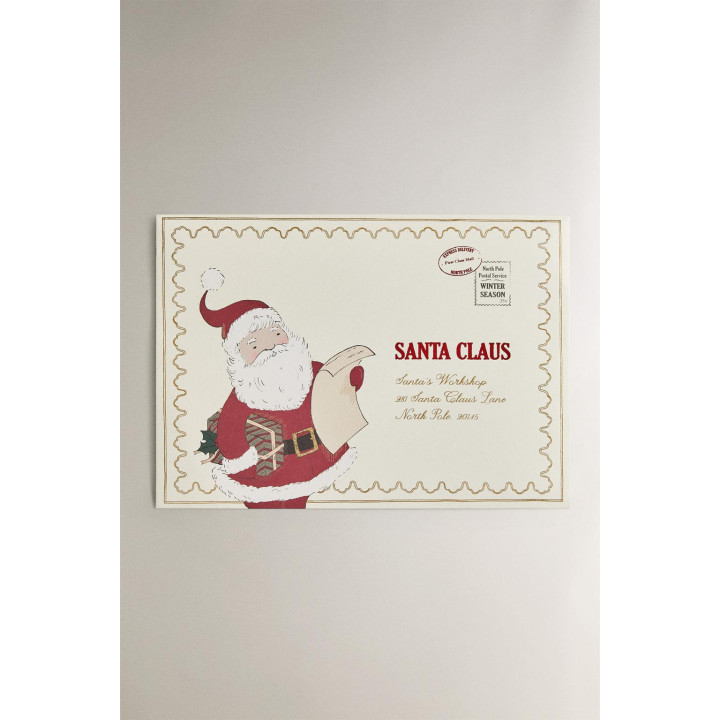 Набор детских открыток на рождество от санта-клауса (набор из 3 штук)