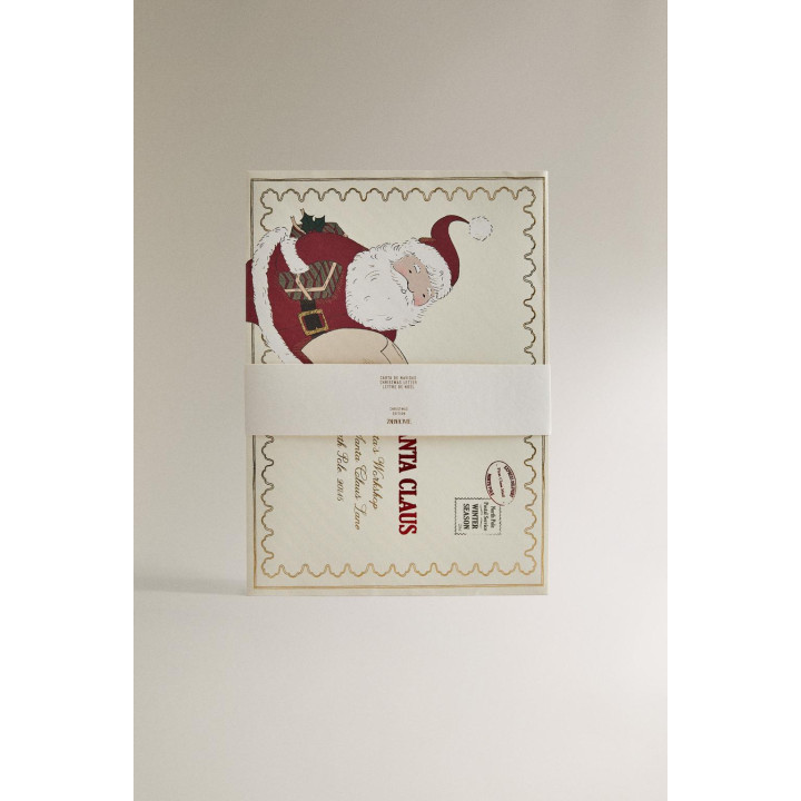 Набор детских открыток на рождество от санта-клауса (набор из 3 штук)