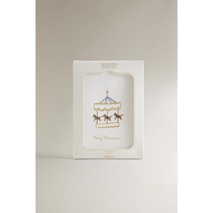 Набор открыток с рождественскими фигурами (набор из 6 штук)