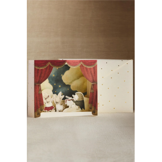 Набор открыток zara с рисунком танцующих животных в 3d