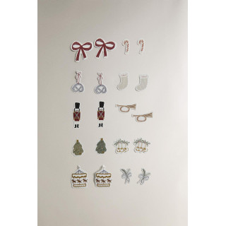 Детский металлический набор наклеек на рождество