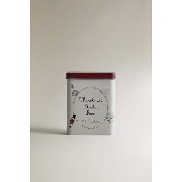 Детский металлический набор наклеек на рождество