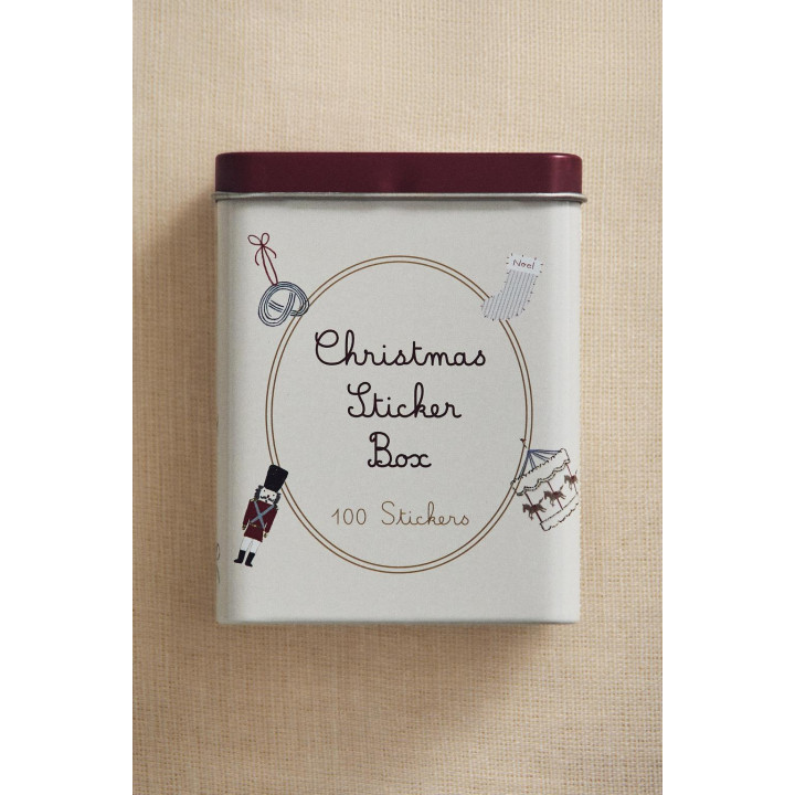 Детский металлический набор наклеек на рождество