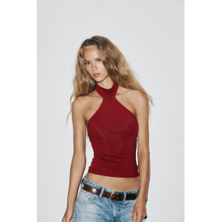 ТОП ИЗ ПОЛИАМИДА С ГОРЛОВИНОЙ ХАЛТЕР