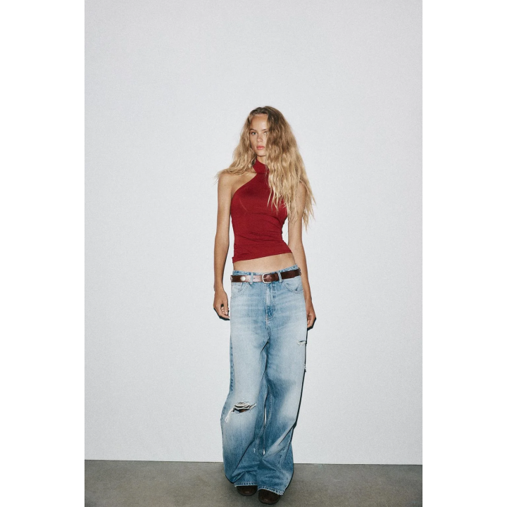 ТОП ИЗ ПОЛИАМИДА С ГОРЛОВИНОЙ ХАЛТЕР