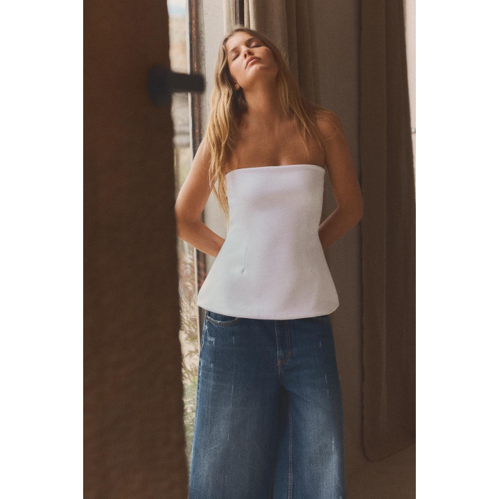 Бандо топ из интерлока