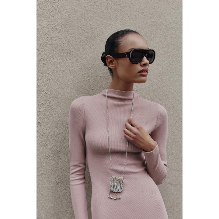 ПЛАТЬЕ МИДИ В РУБЧИК