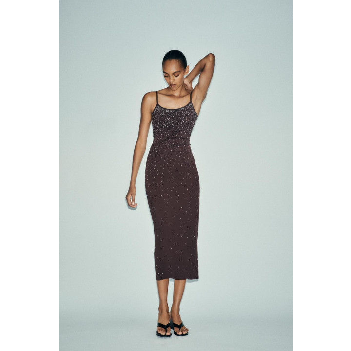 ПЛАТЬЕ ИЗ ПОЛИАМИДА СО СТРАЗАМИ