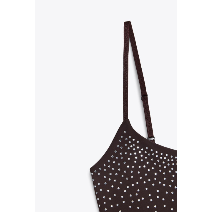 ПЛАТЬЕ ИЗ ПОЛИАМИДА СО СТРАЗАМИ