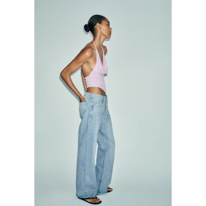 ТОП ИЗ ТКАНИ «ТЮЛЬ» СО СТРАЗАМИ