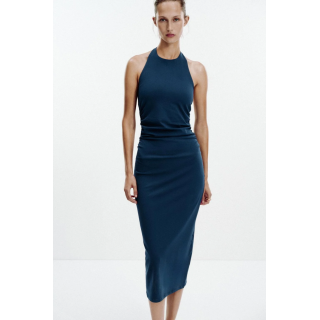 ПЛАТЬЕ ХАЛТЕР СО СБОРКАМИ