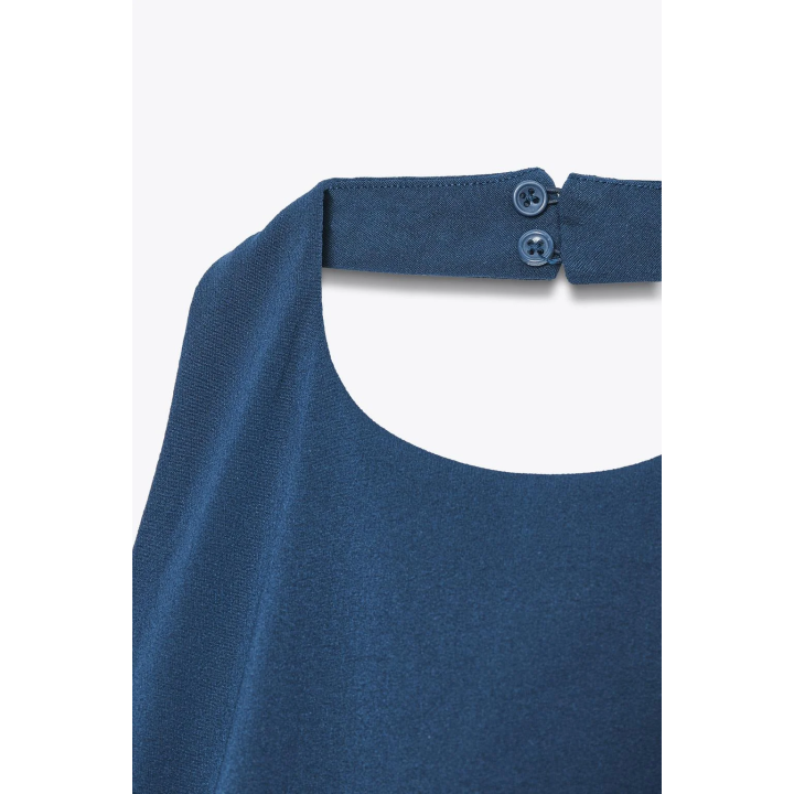 ПЛАТЬЕ ХАЛТЕР СО СБОРКАМИ