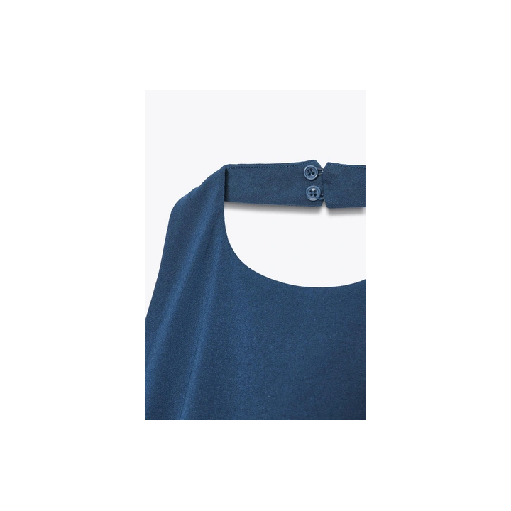 ПЛАТЬЕ ХАЛТЕР СО СБОРКАМИ