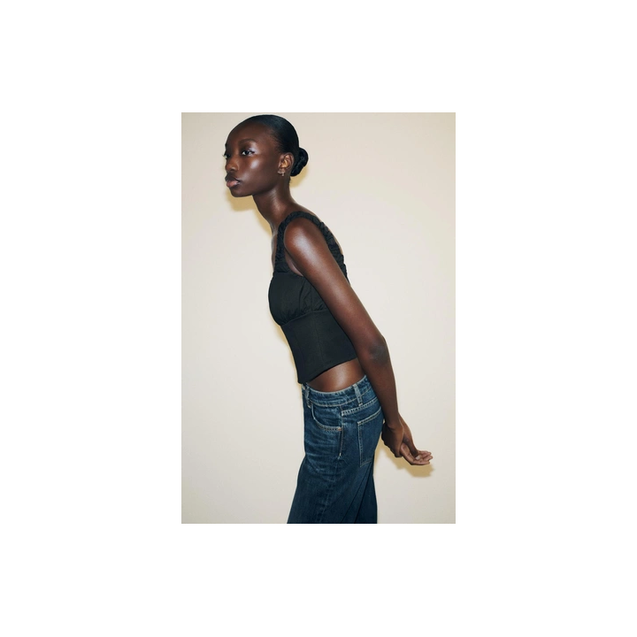 КОМБИНИРОВАННЫЙ ТОП ИЗ ТКАНИ ИНТЕРЛОК И ПОПЛИНА