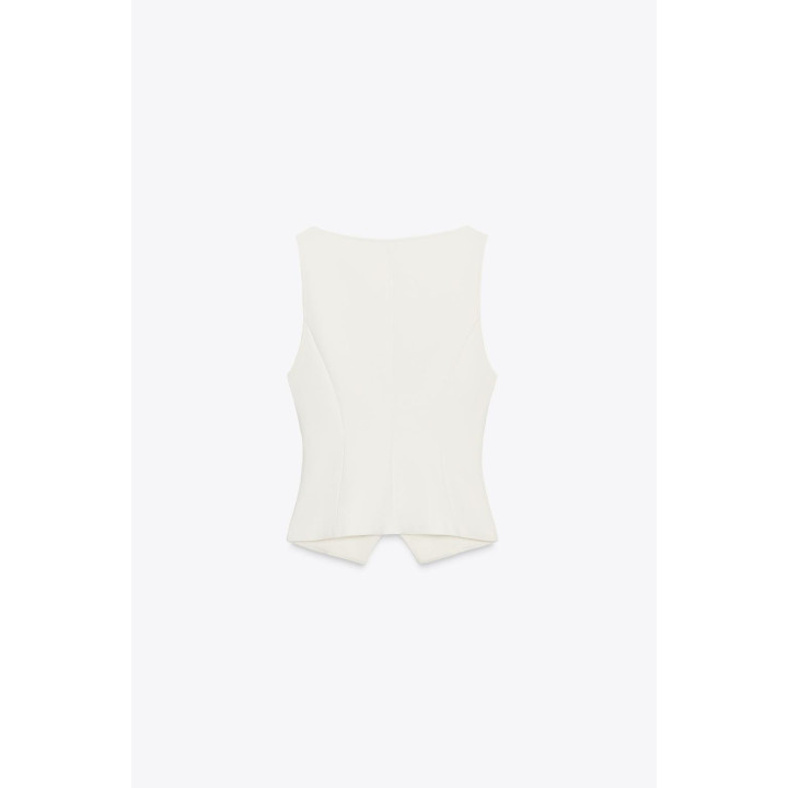 ТОП ИЗ ИНТЕРЛОКА С V-ОБРАЗНЫМ ВЫРЕЗОМ