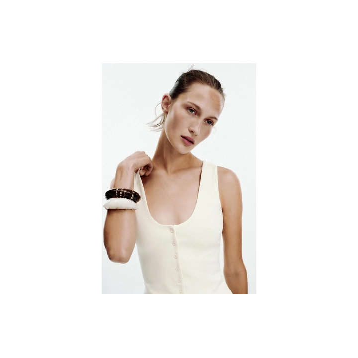 ПЛАТЬЕ ИЗ ИНТЕРЛОКА С ПУГОВИЦАМИ