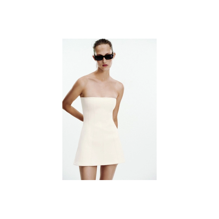 ПЛАТЬЕ БЕЗ БРЕТЕЛЕЙ ИЗ ТКАНИ ИНТЕРЛОК