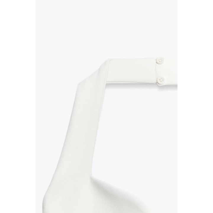 КОРОТКОЕ ПЛАТЬЕ-ХАЛТЕР ИЗ ИНТЕРЛОКА