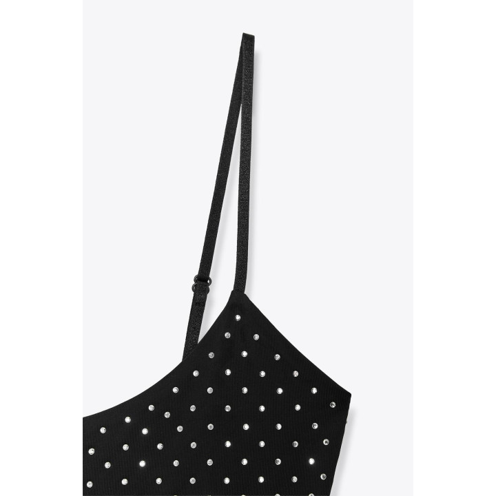 БОДИ ИЗ ПОЛИАМИДА СО СТРАЗАМИ