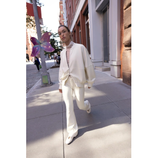 БРЮКИ-КЛЕШ ИЗ ИНТЕРЛОКА