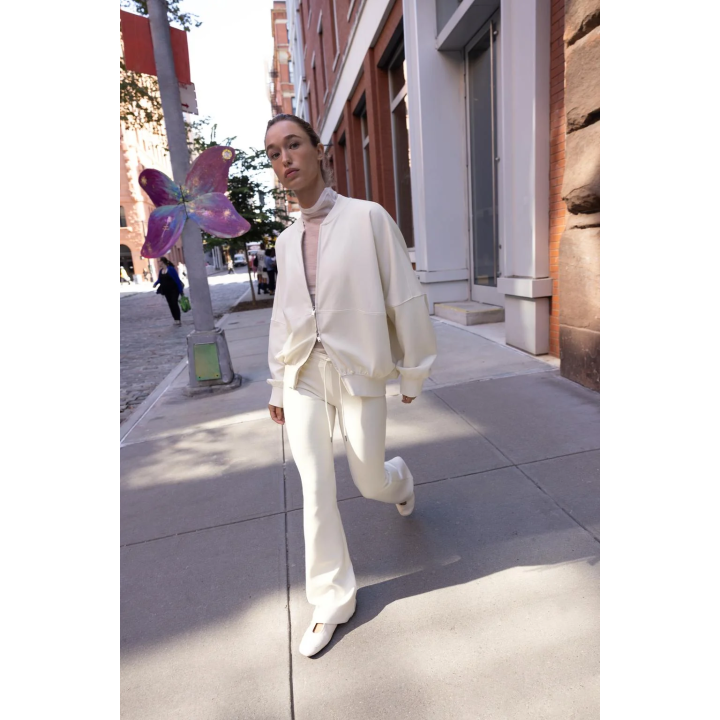 БРЮКИ-КЛЕШ ИЗ ИНТЕРЛОКА