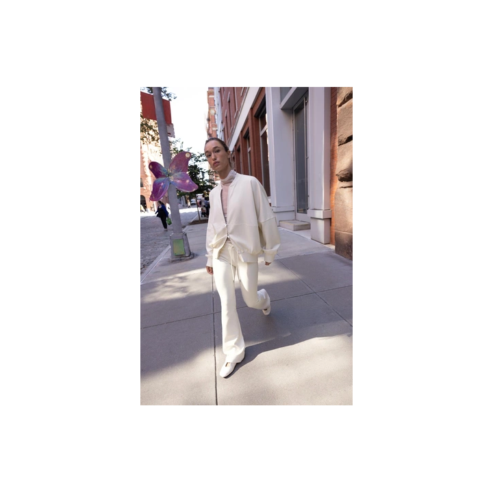 БРЮКИ-КЛЕШ ИЗ ИНТЕРЛОКА