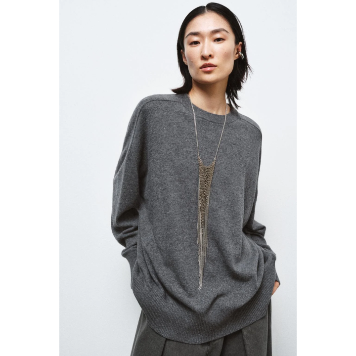 СВИТЕР ОВЕРСАЙЗ ИЗ 100% ШЕРСТИ