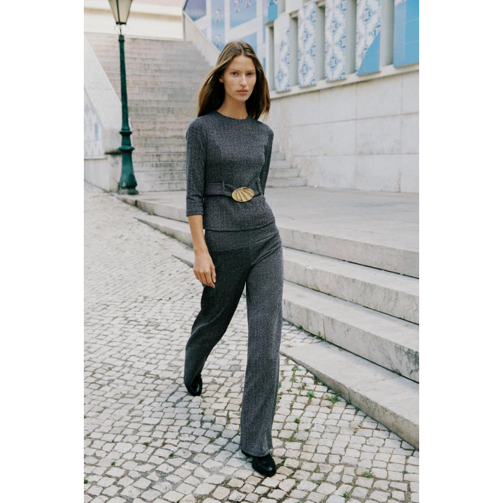 ТОП ИЗ САРЖИ С ПОЯСОМ