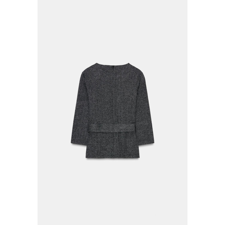 ТОП ИЗ САРЖИ С ПОЯСОМ