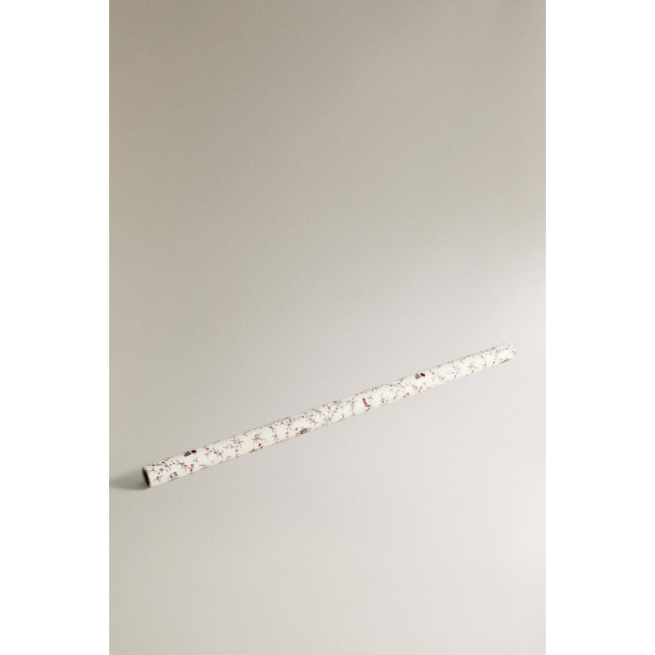 Праздничная упаковочная бумага с животными на рождество