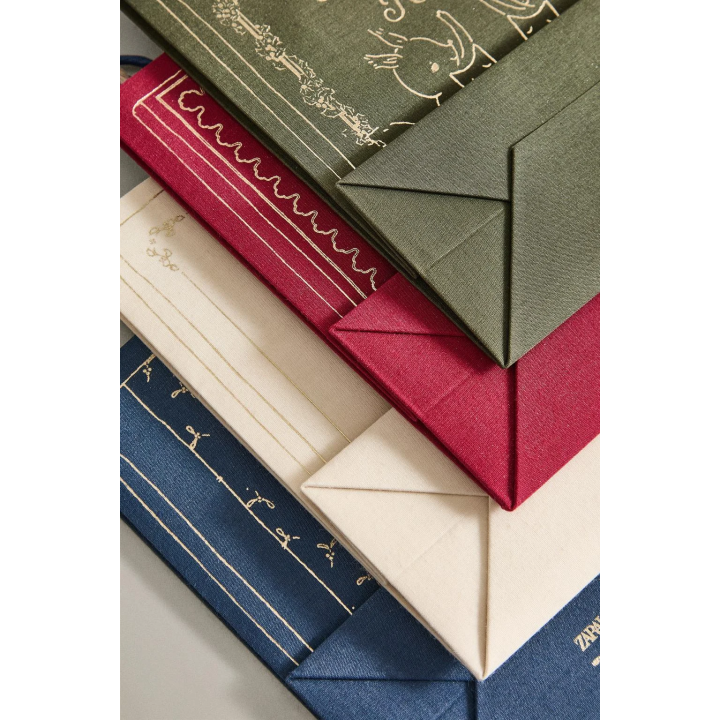 PACK OF SMALL CHRISTMAS BOOK BAGS (PACK OF 4)