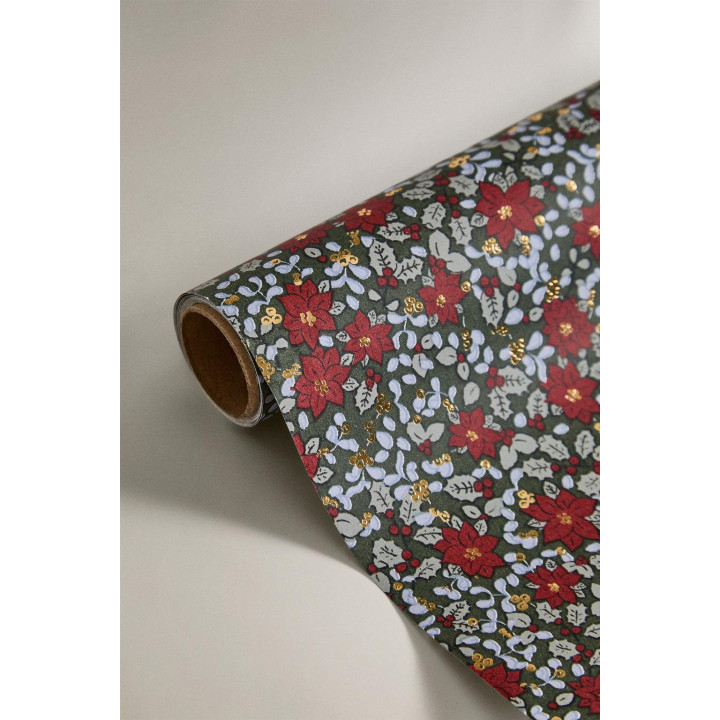 Цветочная подарочная упаковка на рождество