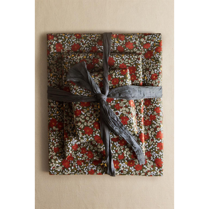 Цветочная подарочная упаковка на рождество