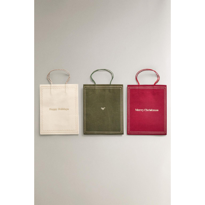 Набор рождественских подарочных пакетов с нотами (набор из 4 шт.)