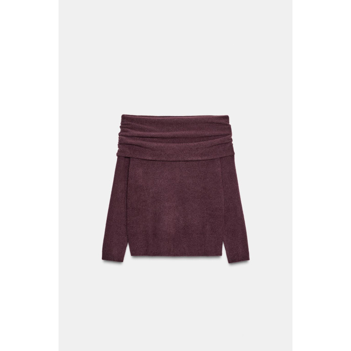 СВИТЕР ИЗ ТРИКОТАЖА БЕЗ БРЕТЕЛЕК