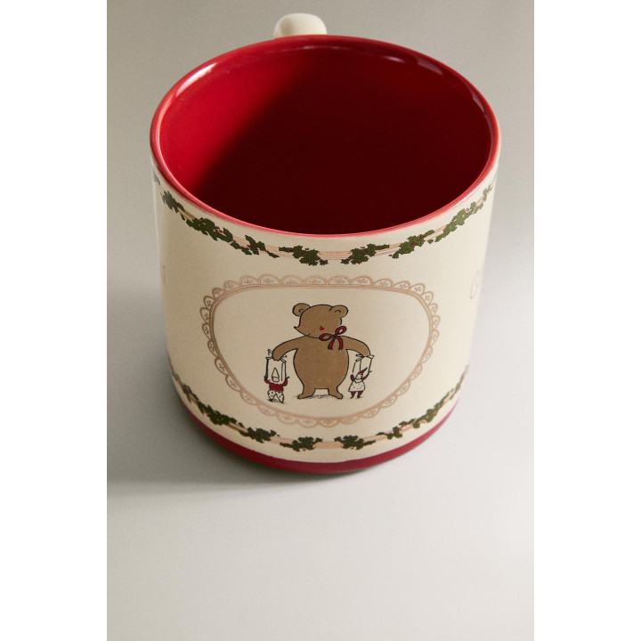 Детская рождественская кружка с медведем