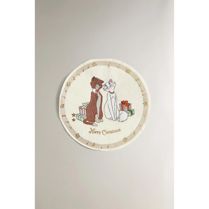 Набор детских бумажных рождественских салфеток the aristocats ©disney (упаковка из 20 штук)