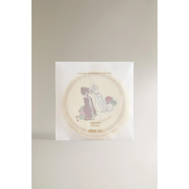 Набор детских бумажных рождественских салфеток the aristocats ©disney (упаковка из 20 штук)