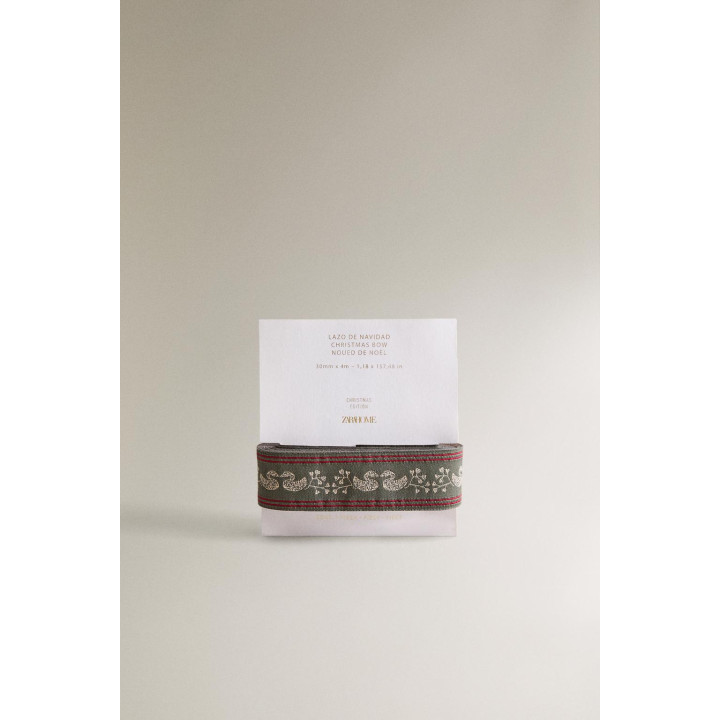 Лента для подарков на рождество с декоративными утятами