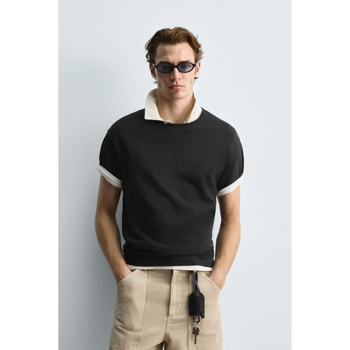 ФУТБОЛКА HEAVYWEIGHT С ОТДЕЛКОЙ В РУБЧИК