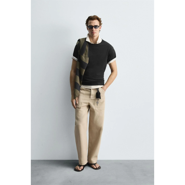 ФУТБОЛКА HEAVYWEIGHT С ОТДЕЛКОЙ В РУБЧИК